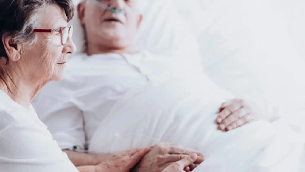 Worried Seniors in Hospice Care